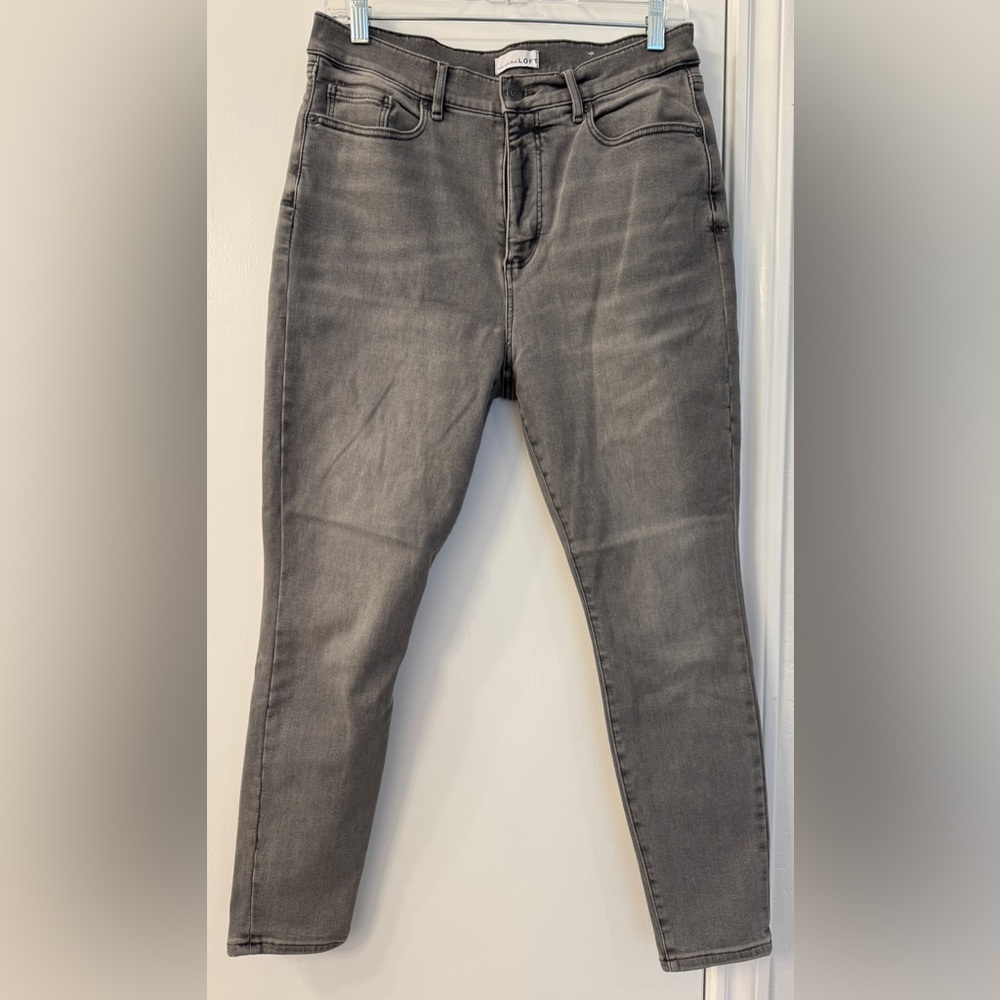 LOFT Gray Jeans “The Sculpt Jegging”